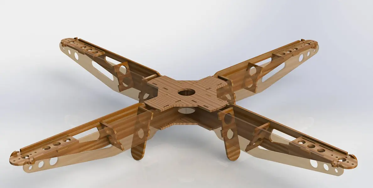 XMAKE_drone airframes made by CFRP