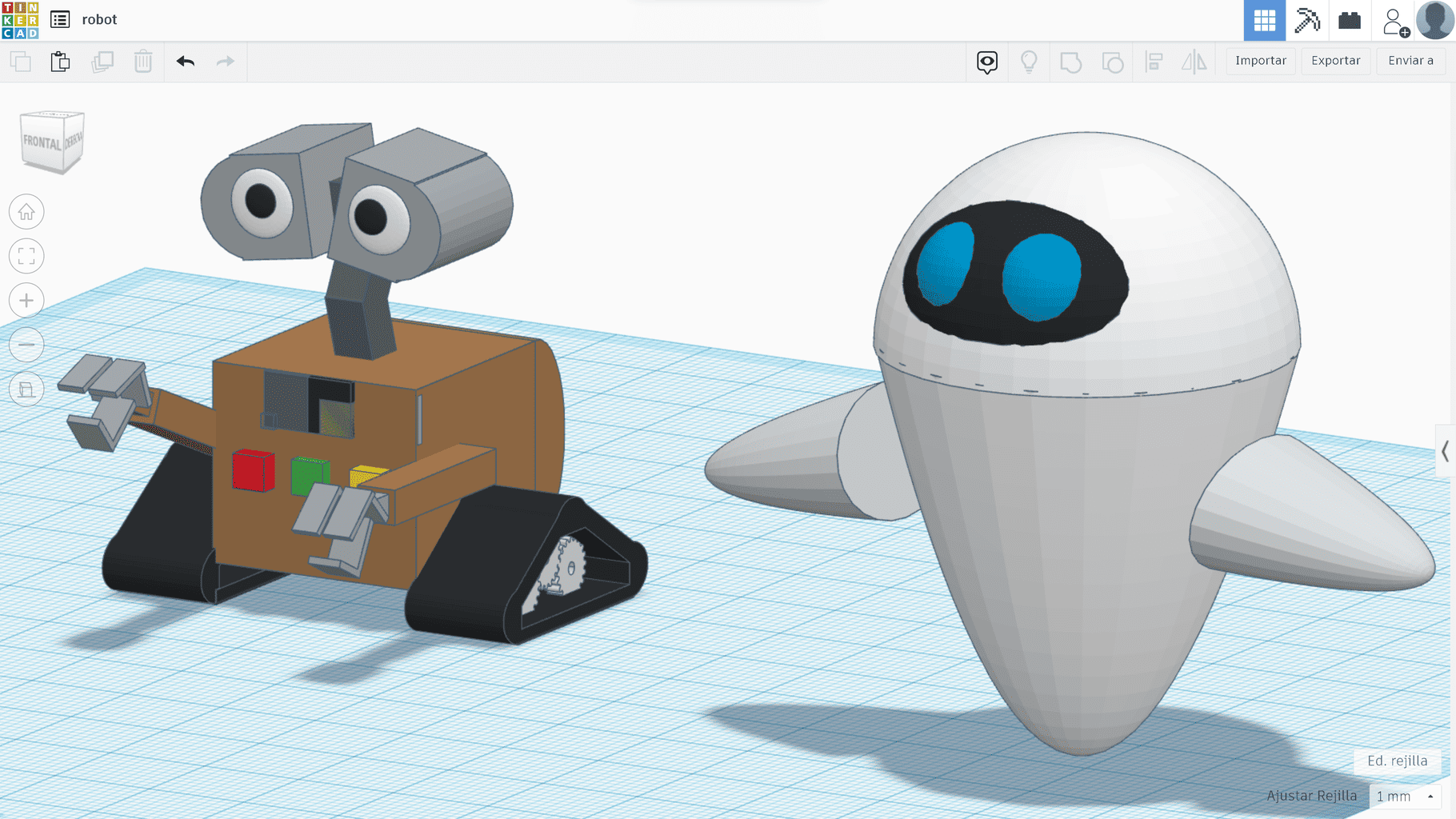 Tinkercad - robots Tinkercad project