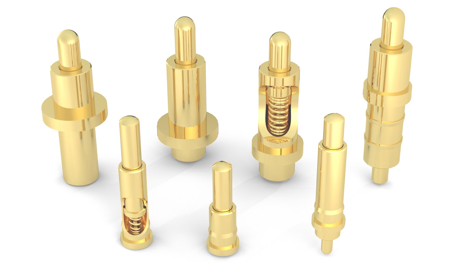 spring-loaded pogo pins